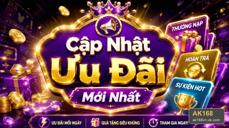 Khuyến mãi AK168: Kiểm tra thời hạn, đối tượng áp dụng và giới hạn nhận thưởng trước khi tham gia – ak168vn.uk.com