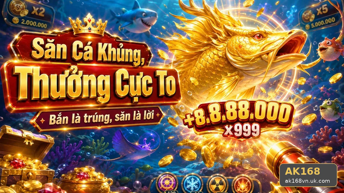 Bắn Cá Săn Thưởng AK168 Tại ak168vn.uk.com: Đánh Giá Trải Nghiệm Trên Điện Thoại Và Các Thao Tác Bảo Mật Cần Thiết